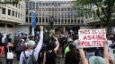 Protesters calling for more police accountability are seen marching in Philadelphia.