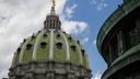 The dome of the Pennsylvania Capitol in Harrisburg.