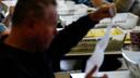 Workers sort mail ballots at Northampton County Courthouse in Easton, Pennsylvania on Nov. 7, 2023.