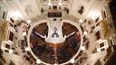 Gov. Josh Shapiro delivers his budget address in the Capitol rotunda on Feb. 6, 2024.