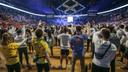 Penn State students participate in THON in February 2022 at the Bryce Jordan Center.