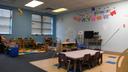 An empty classroom at Hug Me Tight Childlife Centers in Pittsburgh.