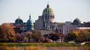 The Pennsylvania Capitol in Harrisburg.