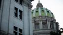 The dome of the Pennsylvania Capitol in Harrisburg.