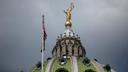 The dome of the Pennsylvania Capitol in Harrisburg.