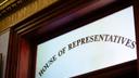 A sign that reads House of Representatives inside the Pennsylvania Capitol in Harrisburg.