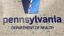 Pennsylvania Department of Health logo on the outside of its main building.