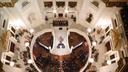 Gov. Josh Shapiro delivers his budget address in the Capitol rotunda on Feb. 6, 2024.