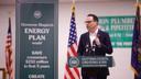 Gov. Josh Shapiro announced his new cap-and-trade program in March 2024 in Scranton, Pennsylvania.