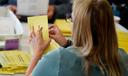 Workers sort mail ballots Nov. 7, 2023, at Northampton County Courthouse in Easton, Northampton County, Pennsylvania. 