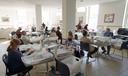 Mail ballots are sorted and counted by workers on Election Day at Northampton County Courthouse in Easton.