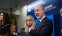 Gov. Tom Wolf told reporters that he had not yet made a decision on whether to extend the stay-at-home order for residents past April 30.