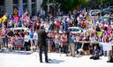 Rep. Russ Diamond (seen here at a Capitol demonstration on May 15, 2020) has been one of the loudest opponents of a Wolf administration order requiring most people to wear a mask while in public.