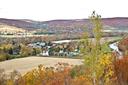 Tioga borough, in northern Pennsylvania, seen in the fall from a bird's-eye view.