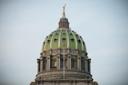 The dome of the Pennsylvania Capitol in Harrisburg.