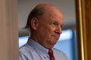 Glen Grell, the former executive director of PSERSs, listens during a board session last year at the fund's offices in Harrisburg.