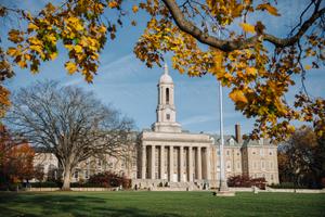 Old Main on Penn State's University Park campus in State College, Pennsylvania