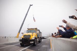 The reopening of I-95 in Philadelphia in June of 2023.