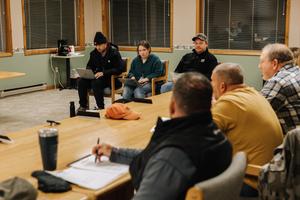 Centre Documenters take notes at a Spring Benner Walker Joint Authority meeting in late November.