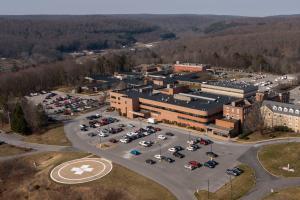 An aerial view of Penn Highlands Elk in St. Marys.