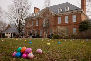 Gov. Josh Shapiro hosted a 2024 Easter event at the Governor's Residence in Harrisburg, Pennsylvania.