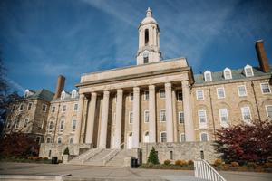 The Old Main building on Penn State’s State College campus.