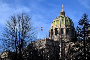 The Pennsylvania state Capitol in Harrisburg